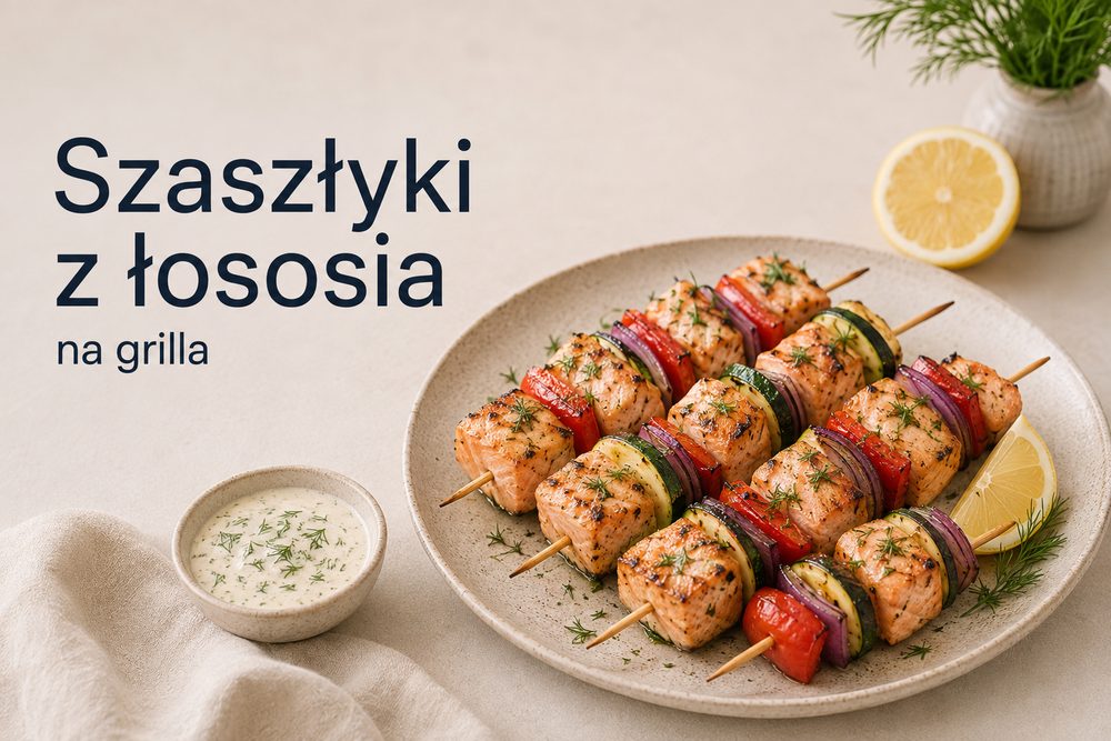 Szaszłyki z łososia na grilla – prosty przepis
