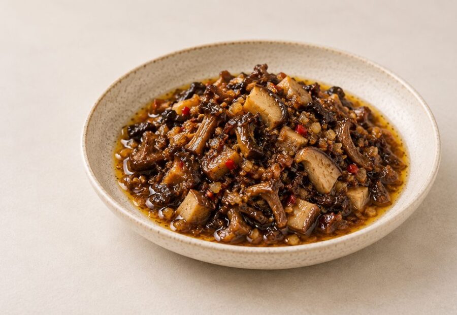 Grzybowy XO sauce z polskich borowików i lejkowców